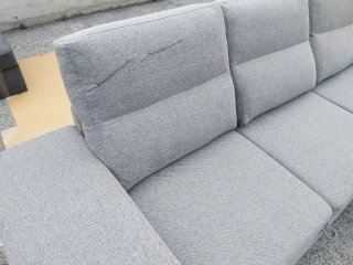 Sofá Chaiselongue Gris Tela