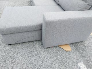 Sofá Chaiselongue Gris Tela