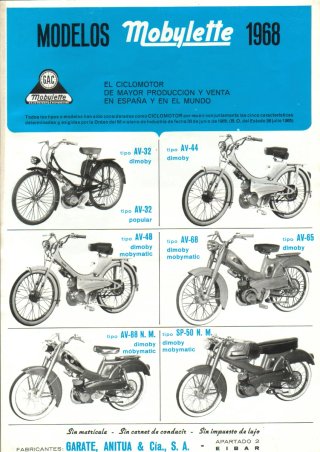 Mobylette 1968 Blanca