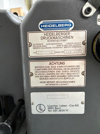 Heidelberg GTO 52