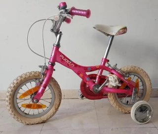 Bicicleta infantil PUDDN 14 (2-4 años)con ruedines