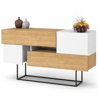 Madia Consolle Moderna 145 cm con 2 Ante 2 Cassetti Zaffiro