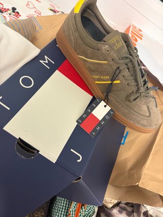 Zapatillas Tommy Jeans Verde Oliva y Amarillo