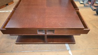 Mesa centro madera maciza con cajones INNOVA