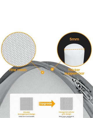 Mosquitera para colecho con bolsillos