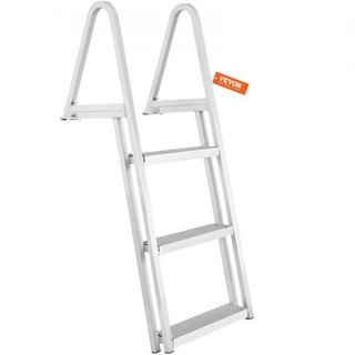 Dock Ladder, Removable 3 Steps, 350 lbs Load Capacity,