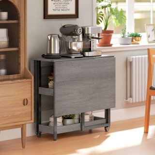 Mesa de comedor plegable de diseño industrial, par