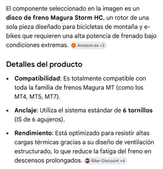 Disco Freno Magura Storm 203mm Nuevo