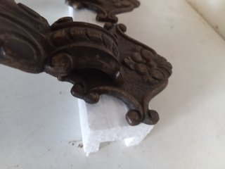 4 Tiradores Antiguos Bronce Decorativos