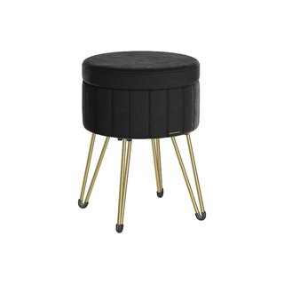 Sgabello Pouf Contenitore Cassapanca Rotonda · Metallo
