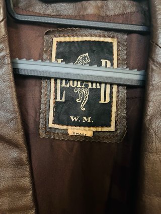 Gabardina Piel Marrón Talla S