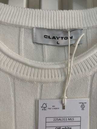 Maglione Clayton Uomo Bianco Taglia L