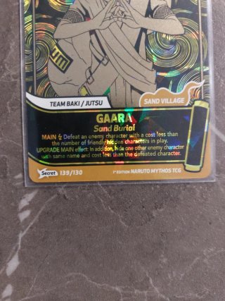 Carte Naruto Mythos Gaara secret 139/130
