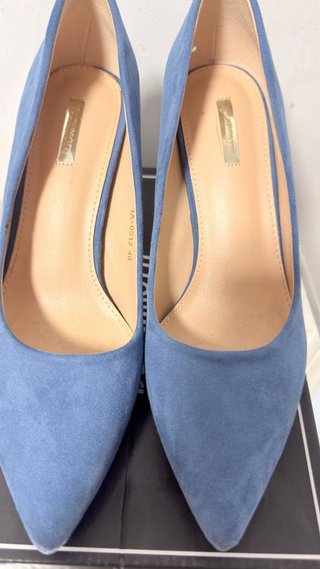 Zapatos de tacón azul talla 40