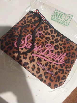 Pochette MC2 Saint Barth stampa leopardata