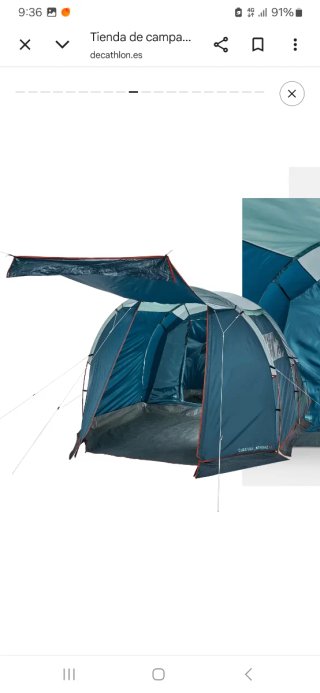 Tienda de campaña Decathlon