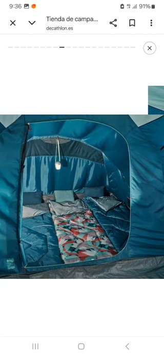 Tienda de campaña Decathlon