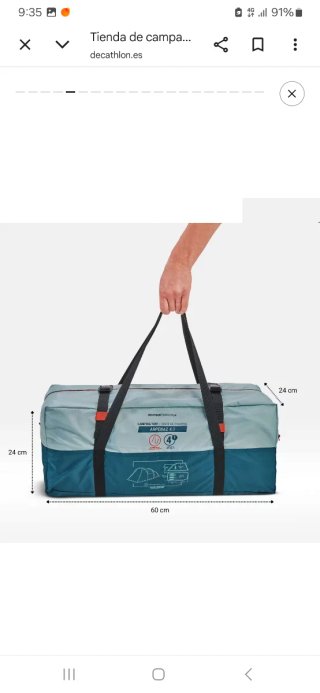 Tienda de campaña Decathlon
