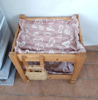 Cuccia Letto a castello gatti legno artigianale