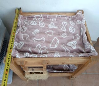 Cuccia Letto a castello gatti legno artigianale