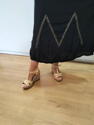 Vestido Boho Negro XL/G. Nuevo con etiqueta
