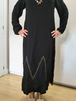 Vestido Boho Negro XL/G. Nuevo con etiqueta