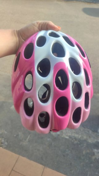 Casco Bicicleta Niña Rosa
