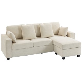 Sofá esquinero con chaise longue reversible, sofá