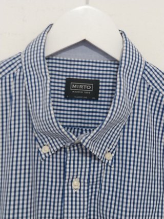 Camisa cuadros Vichy azul Mirto - Talla 4XL