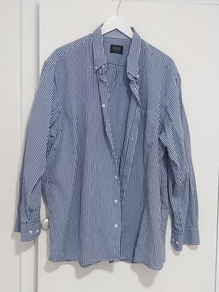 Camisa cuadros Vichy azul Mirto - Talla 4XL