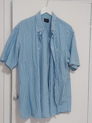 Camisa manga corta rayas Mirto - Talla 4XL
