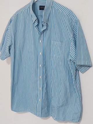 Camisa manga corta rayas Mirto - Talla 4XL
