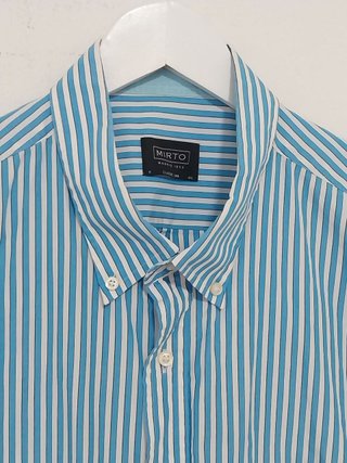 Camisa manga corta rayas Mirto - Talla 4XL