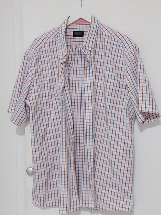 Camisa manga corta cuadros Mirto - Talla 4XL