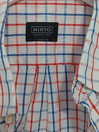 Camisa manga corta cuadros Mirto - Talla 4XL
