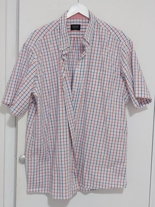 Camisa manga corta cuadros Mirto - Talla 4XL