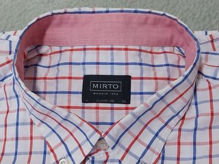 Camisa manga corta cuadros Mirto - Talla 4XL