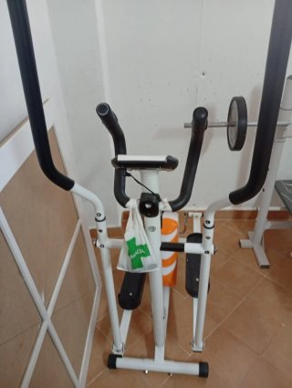 Elíptica y Bicicleta Estática Plegable