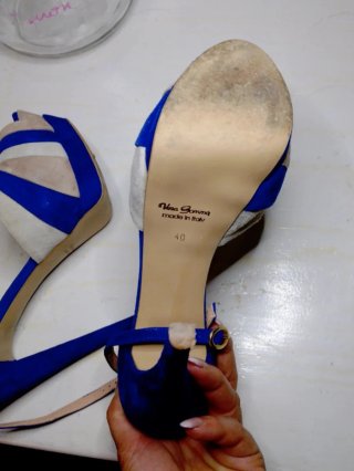 Sandali Guja Tg 41 Blu/Beige
