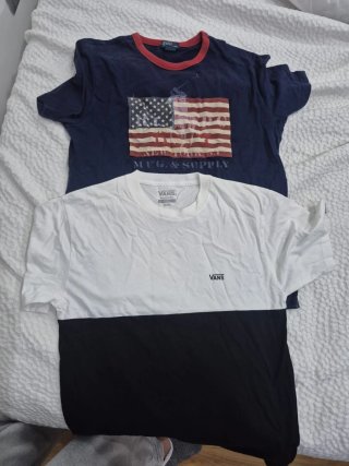 Lote 2 Camisetas Polo Ralph Lauren y Vans  16