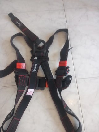 2 Arnés de seguridad azul de