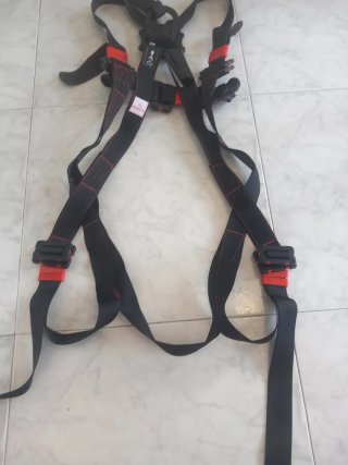 2 Arnés de seguridad azul de