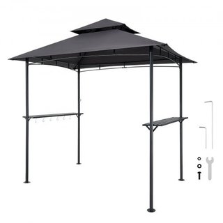 Grill Gazebo, 2.43 x 1.5 m Outdoor BBQ Gazebo with