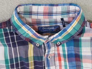 Camisa patchwork cuadros Desigual - Talla XL