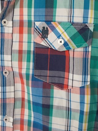 Camisa patchwork cuadros Desigual - Talla XL