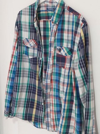 Camisa patchwork cuadros Desigual - Talla XL