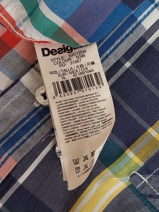 Camisa patchwork cuadros Desigual - Talla XL