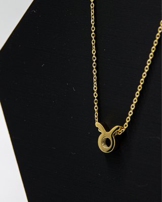 Collar Tauro Acero Inoxidable 316L Dorado colgante
