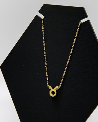 Collar Tauro Acero Inoxidable 316L Dorado colgante
