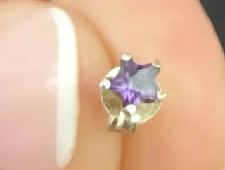 Pendientes amatista y plata